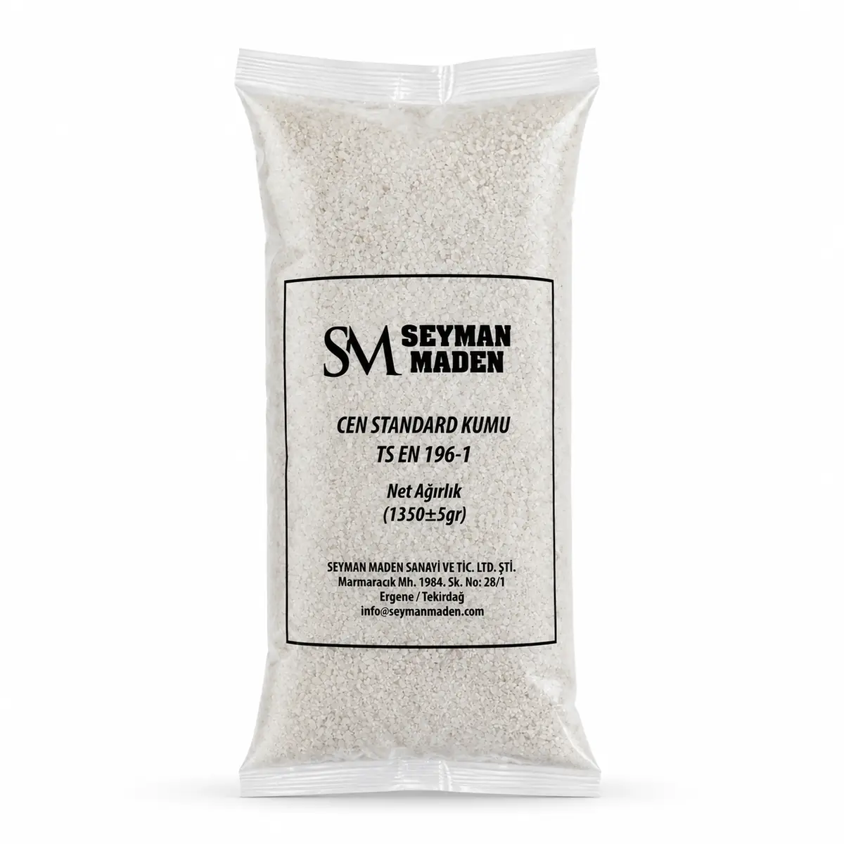 Standard Sand 1.350 g referans paketi · TS EN 196-1